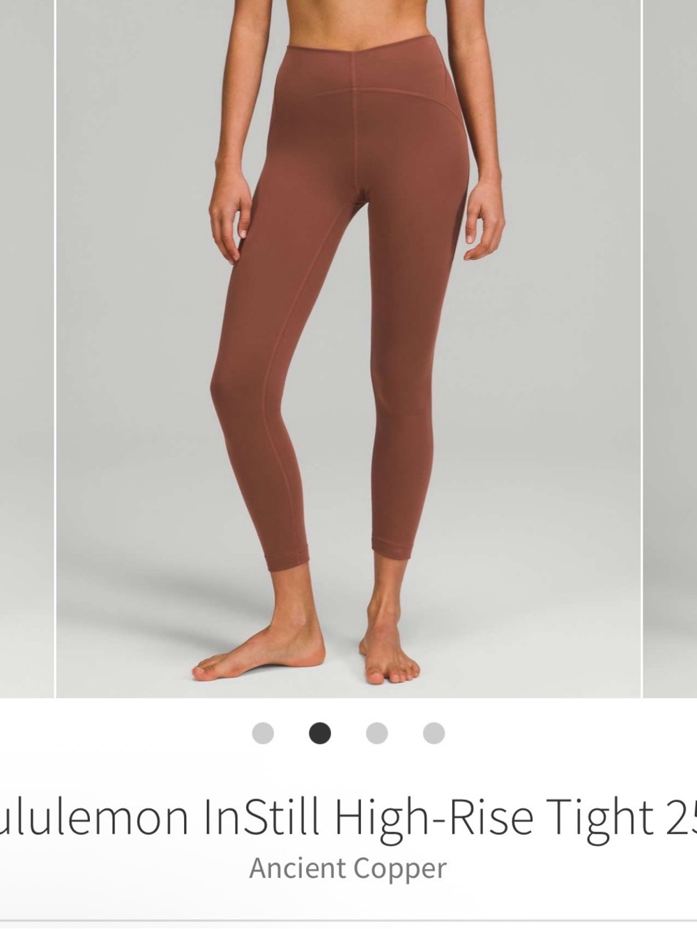Lululemon instill high rise tight 25inch- 9/10 condition